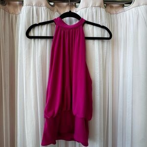 Express Bold Pink Halter Top